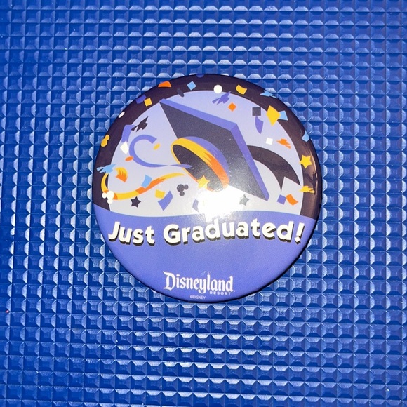 DISNEYLAND EXCLUSIVE—JUST GRADUATED  BUTTON PIN. Any 2 buttons for $10 - Picture 2 of 4